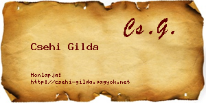 Csehi Gilda névjegykártya